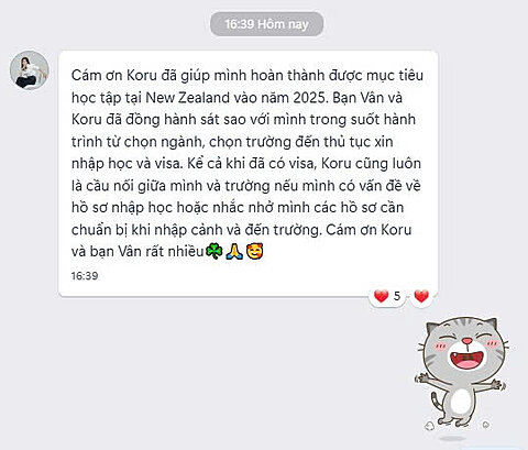 Feedback học sinh về Koru Education