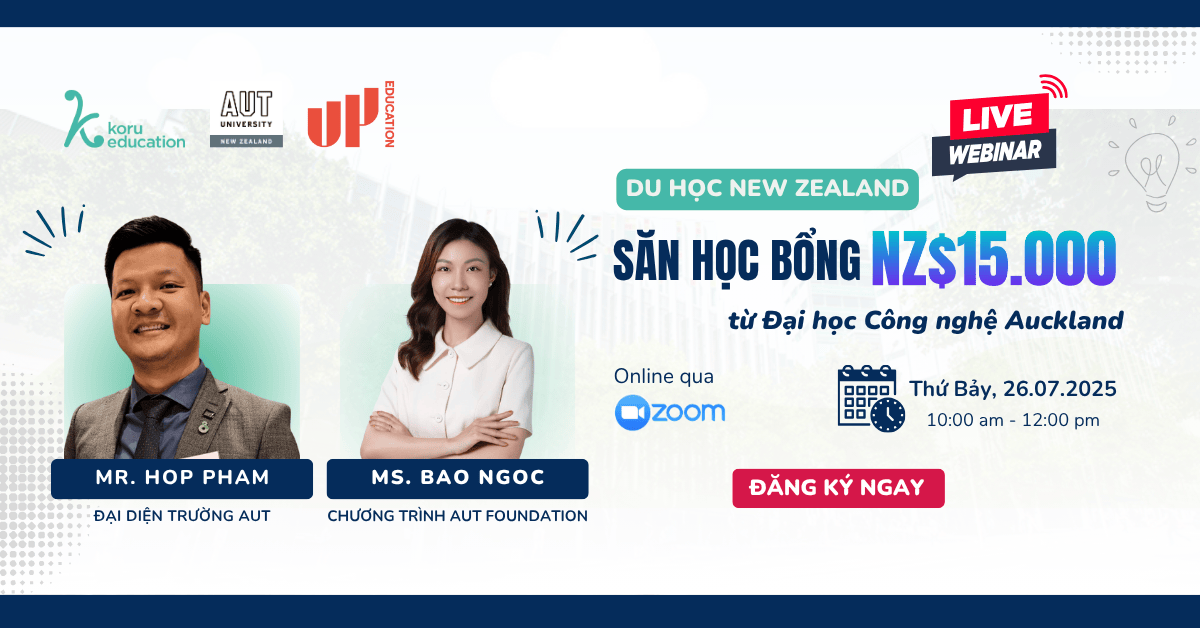 Webinar Du học New Zealand Aut